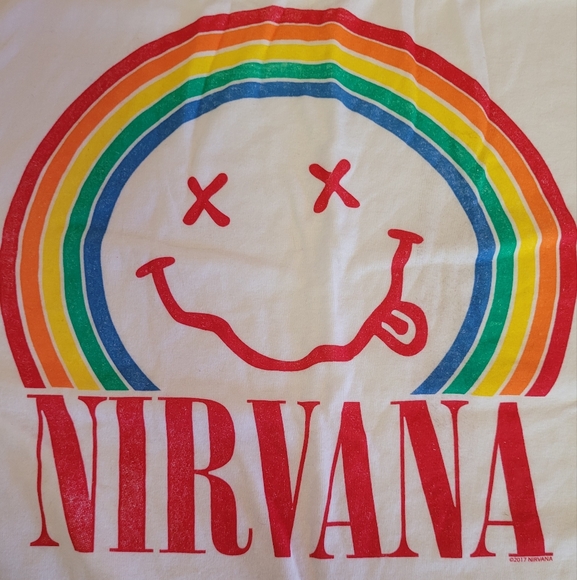 Nirvana White and Red T-Shirt - Picture 2 of 3